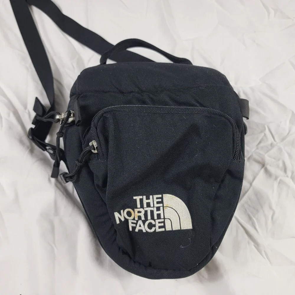 The North Face Padded Camera Bag Black Adjustable Strap Durable Travel Casual